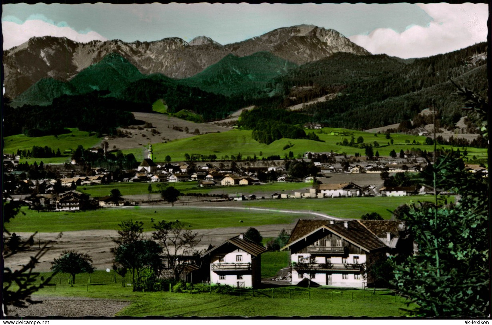 Inzell / Obb. Panorama-Ansicht Luftkurort An Der Deutschen Alpenstraße 1960 - Autres & Non Classés