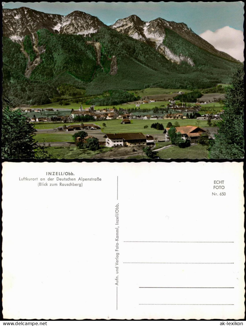 Ansichtskarte Inzell / Obb. Panorama-Ansicht Blick Zum Rauschberg 1960 - Autres & Non Classés