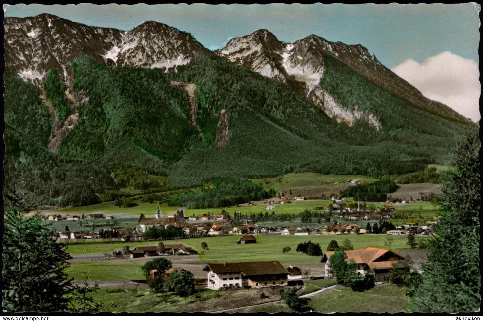 Ansichtskarte Inzell / Obb. Panorama-Ansicht Blick Zum Rauschberg 1960 - Andere & Zonder Classificatie