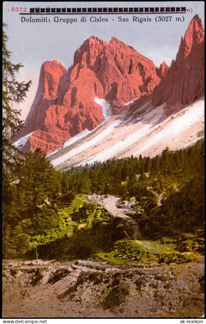 .Trentino-Südtirol Dolomiten Dolomiti Gruppo Di Cisles Sas Rigais (3027 M) 1910 - Autres & Non Classés