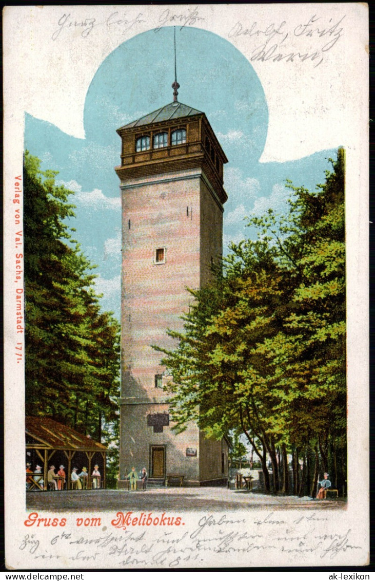 Ansichtskarte Bensheim Malchen/ Melibokus Litho Ak 1905 - Bensheim