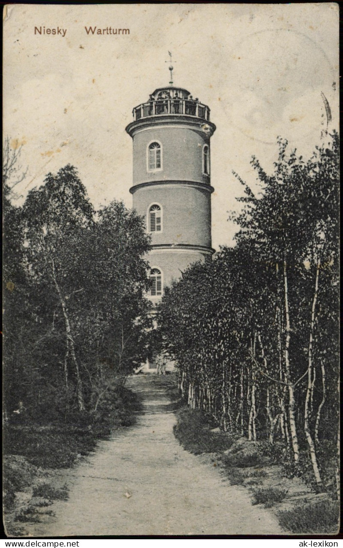 Ansichtskarte Niesky Niska Weg Zum Wartturm 1929 - Niesky