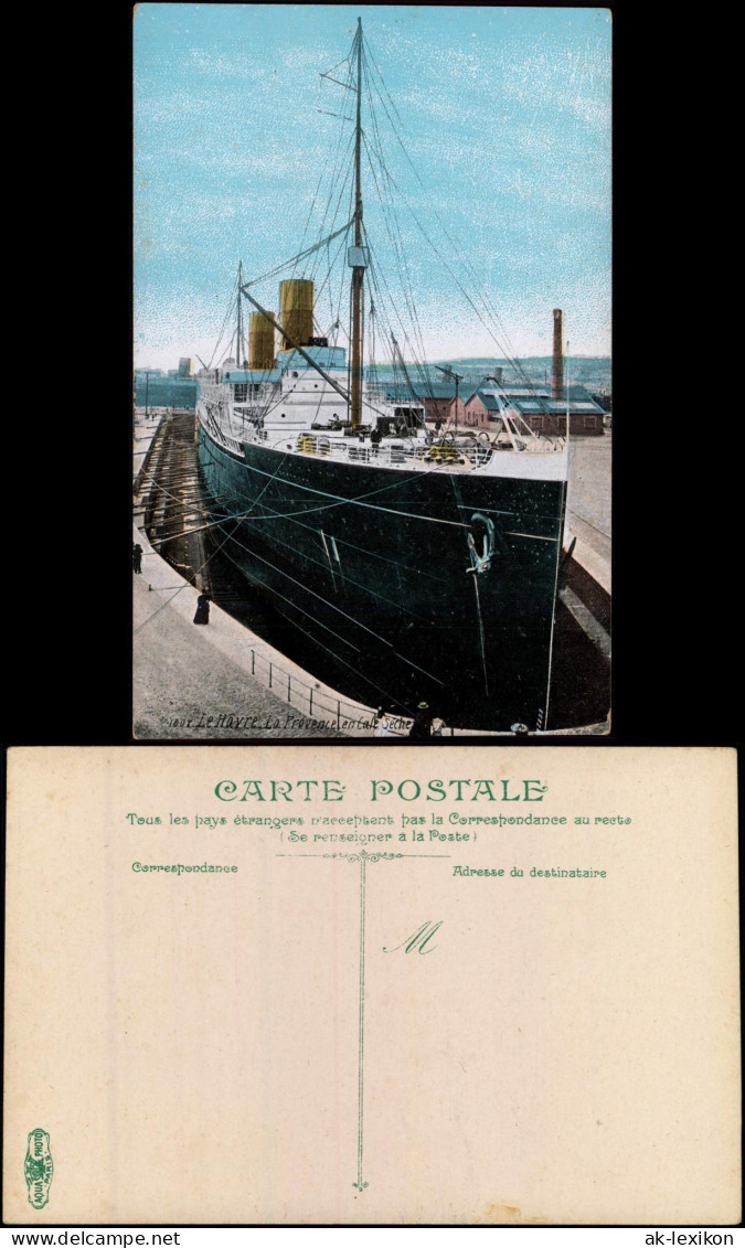 CPA Le Havre La Provencelentale Seche Schiffe Dampfer Steamer 1913 - Portuario