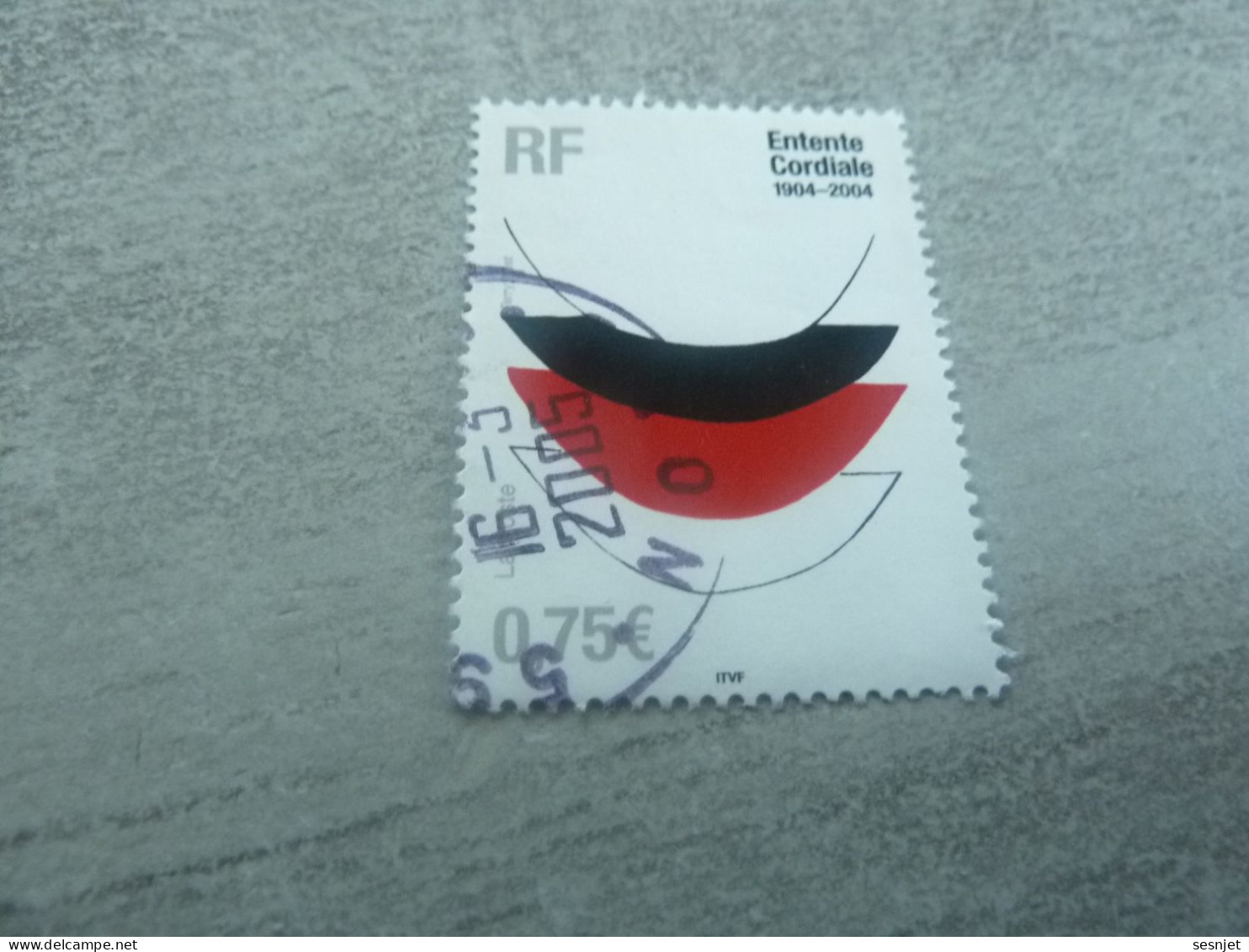 Centenaire De L'Entente Cordiale - Lace I (Trial Proof) - 0.75 € - Yt 3658 - Multicolore - Oblitéré - Année 2004 - - Used Stamps