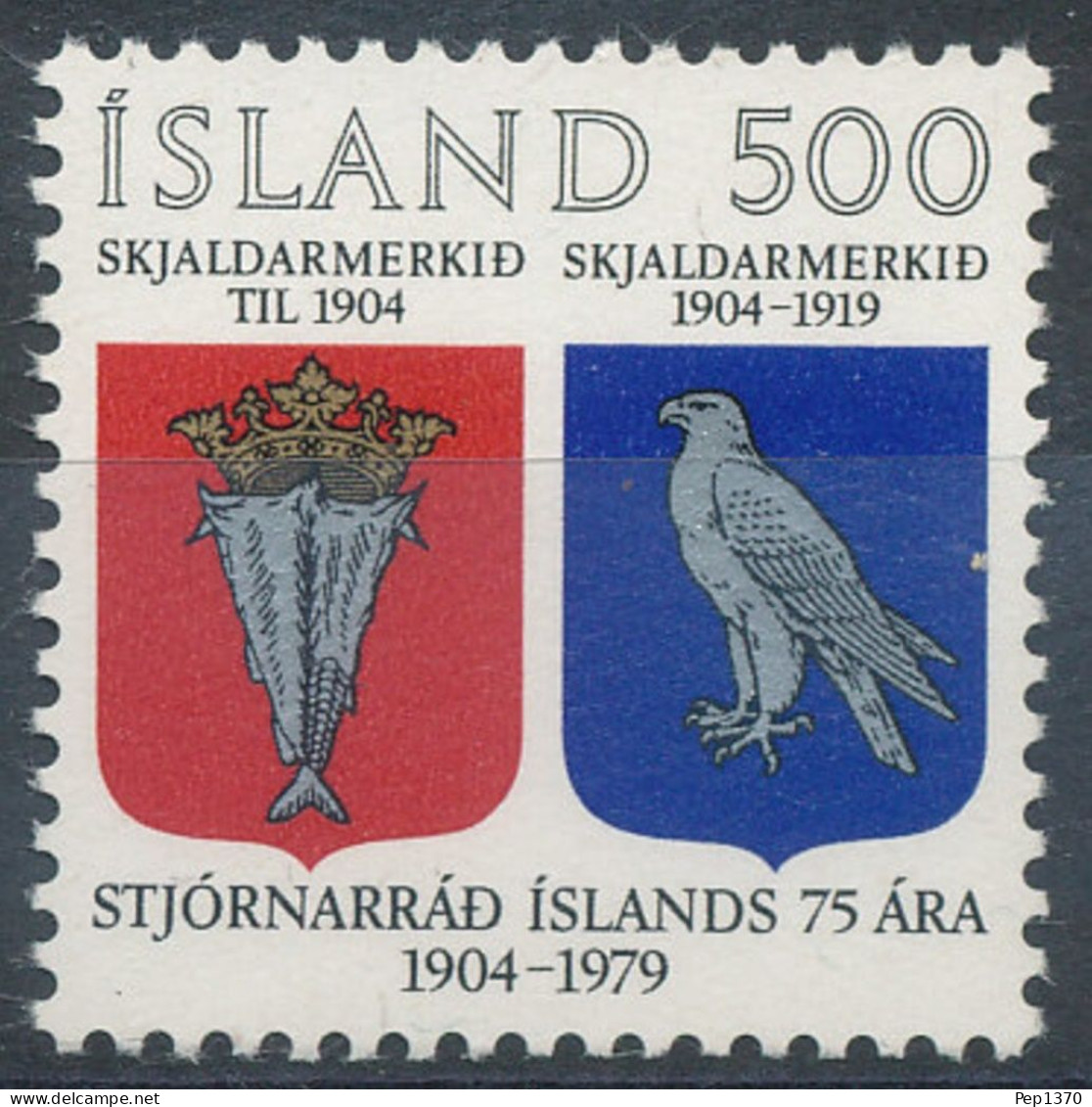 ISLANDIA 1979 - ICELAND - 75 ANIVERSARIO DEL GOBIERNO ISLANDES - YVERT 497** - Nuovi