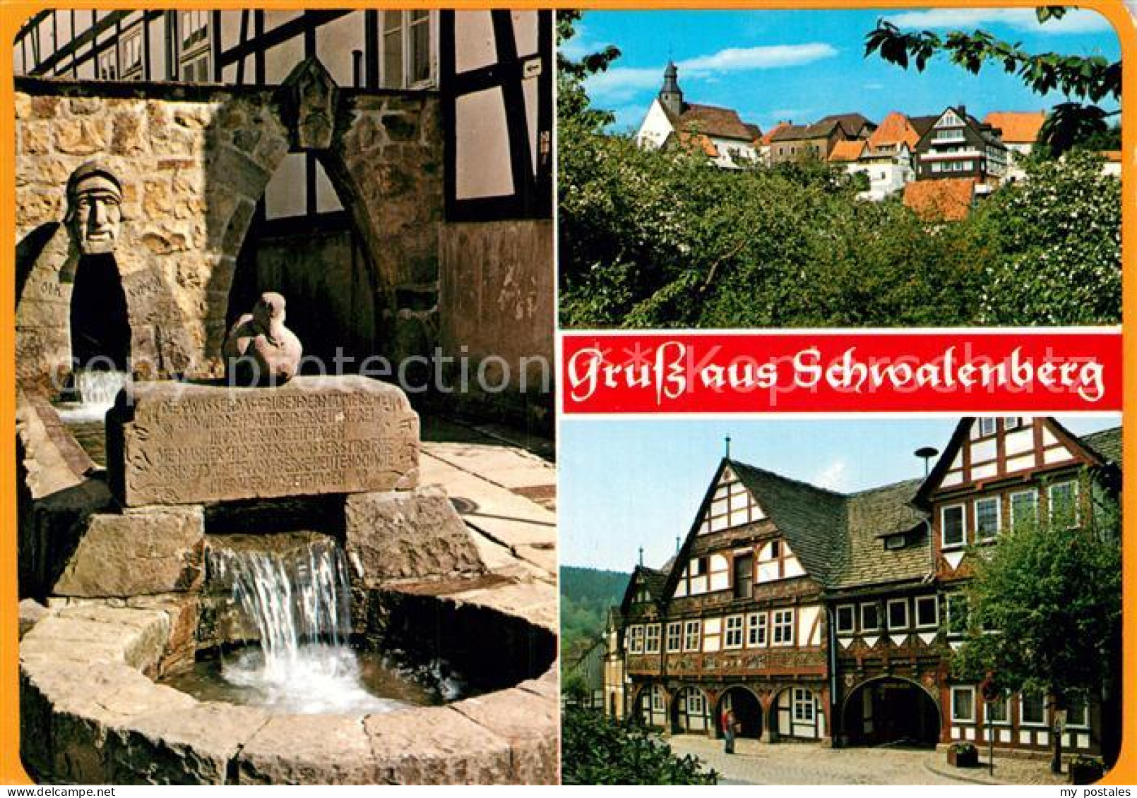 72930024 Schwalenberg Volkwinbrunnen Malerblick Rathaus Schieder-Schwalenberg - Andere & Zonder Classificatie