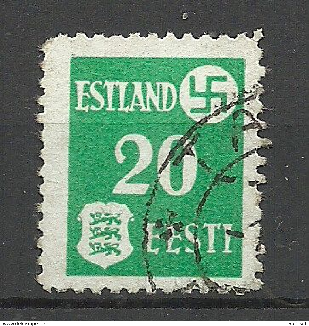 Estland Estonie Estonia 1941 German Occupation Dorpat Michel 2 X O - Bezetting 1938-45