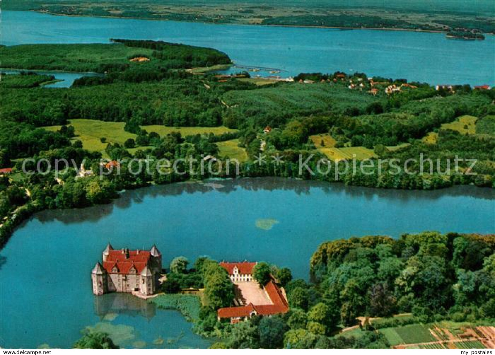 72930004 Gluecksburg Ostseebad Fliegeraufnahme Mit Schloss Gluecksburg Und Foerd - Sonstige & Ohne Zuordnung