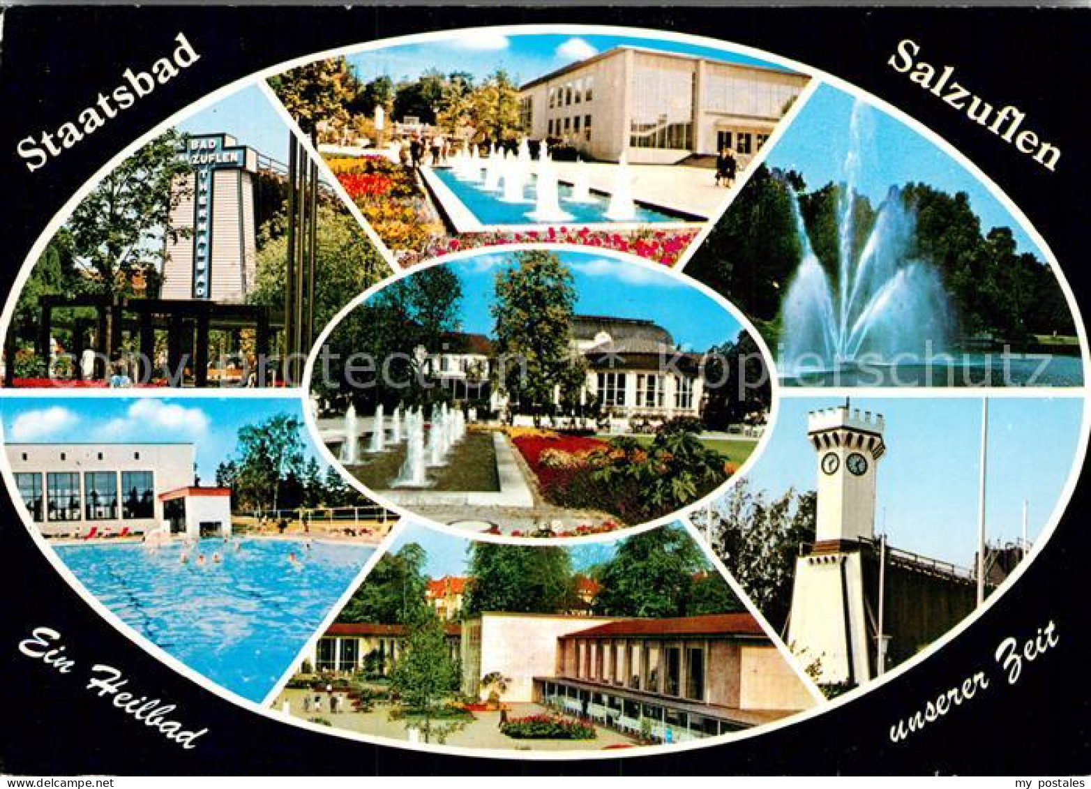 72929970 Bad Salzuflen Kuranlagen Wasserspiel Freibad Gradierwerk Bad Salzuflen - Bad Salzuflen