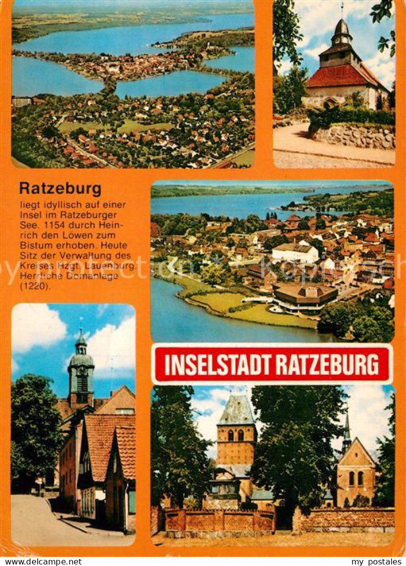 72929934 Ratzeburg Fliegeraufnahme Kirchen Panorama Ratzeburg - Ratzeburg