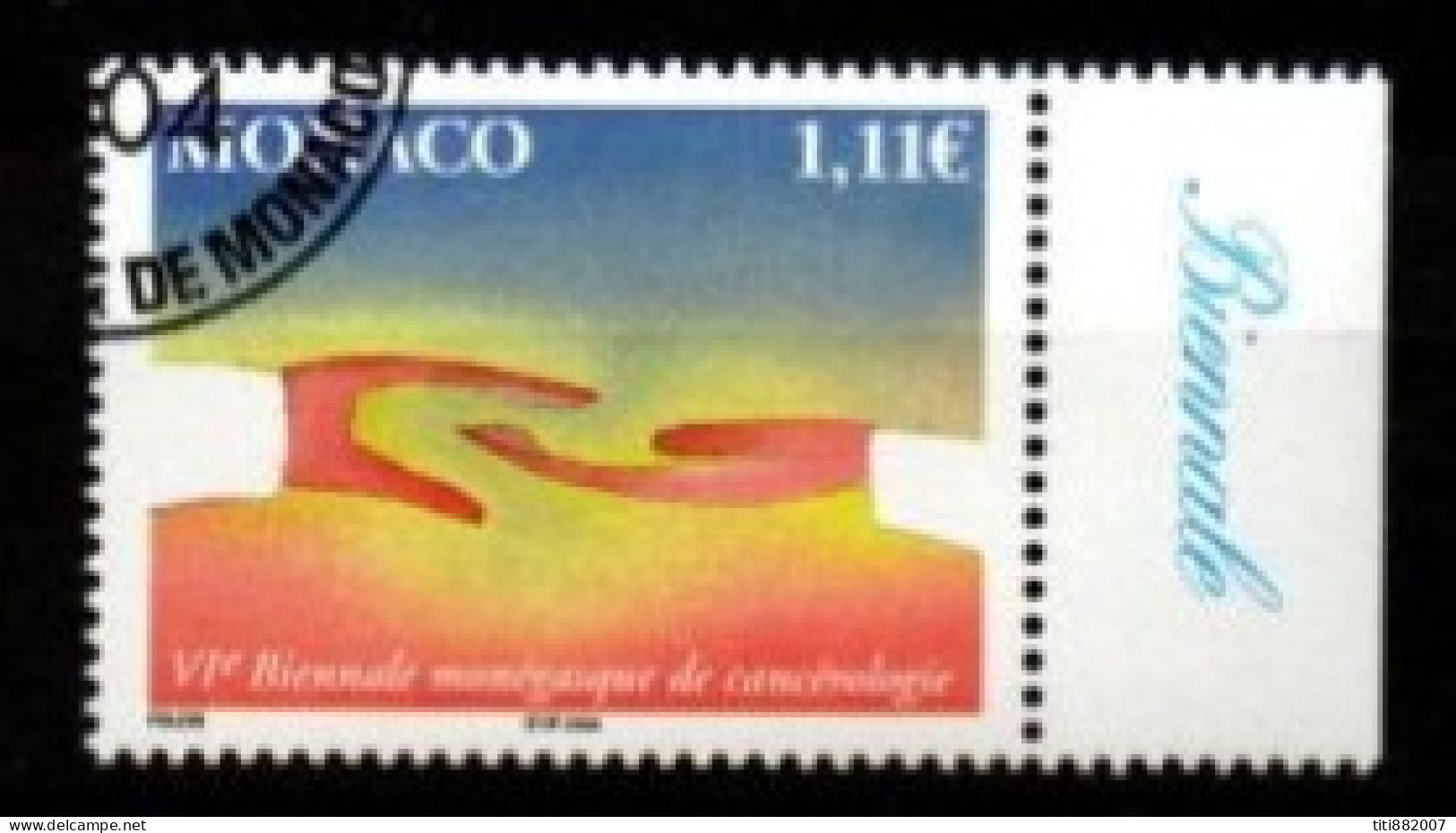 MONACO   -  2004.  Y&T N° 2424 Oblitéré .  Mains  /  Cancérologie - Used Stamps