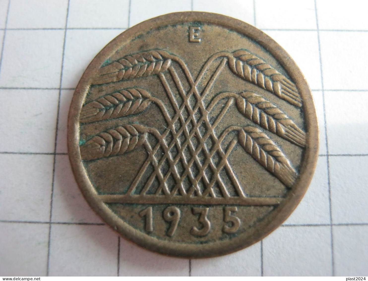Germany 5 Reichspfennig 1935 E - 5 Rentenpfennig & 5 Reichspfennig
