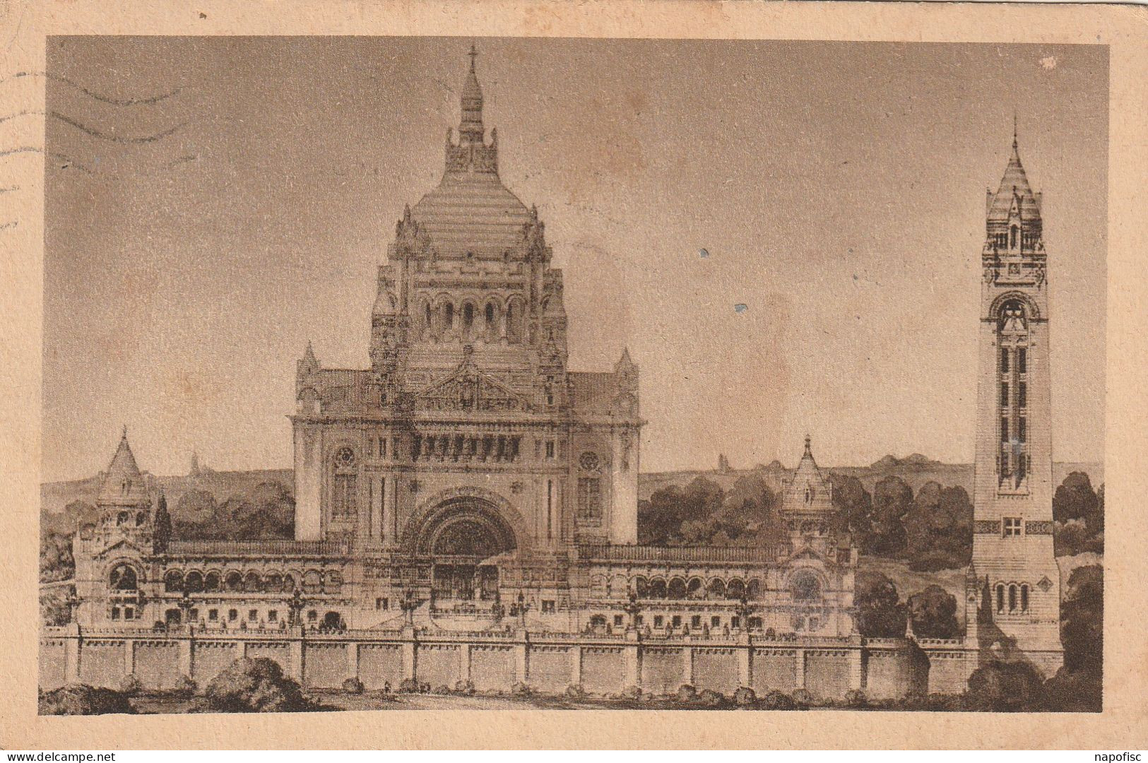 14-Lisieux  La Basilique Vue Générale Du Projet - Lisieux