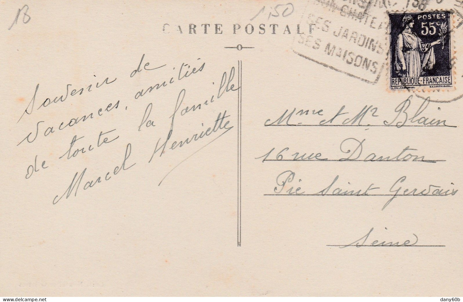 REF.AC . CPA . 18 . AUBIGNY . PLACE DU MAIL  ET L 'EGLISE - Autres & Non Classés