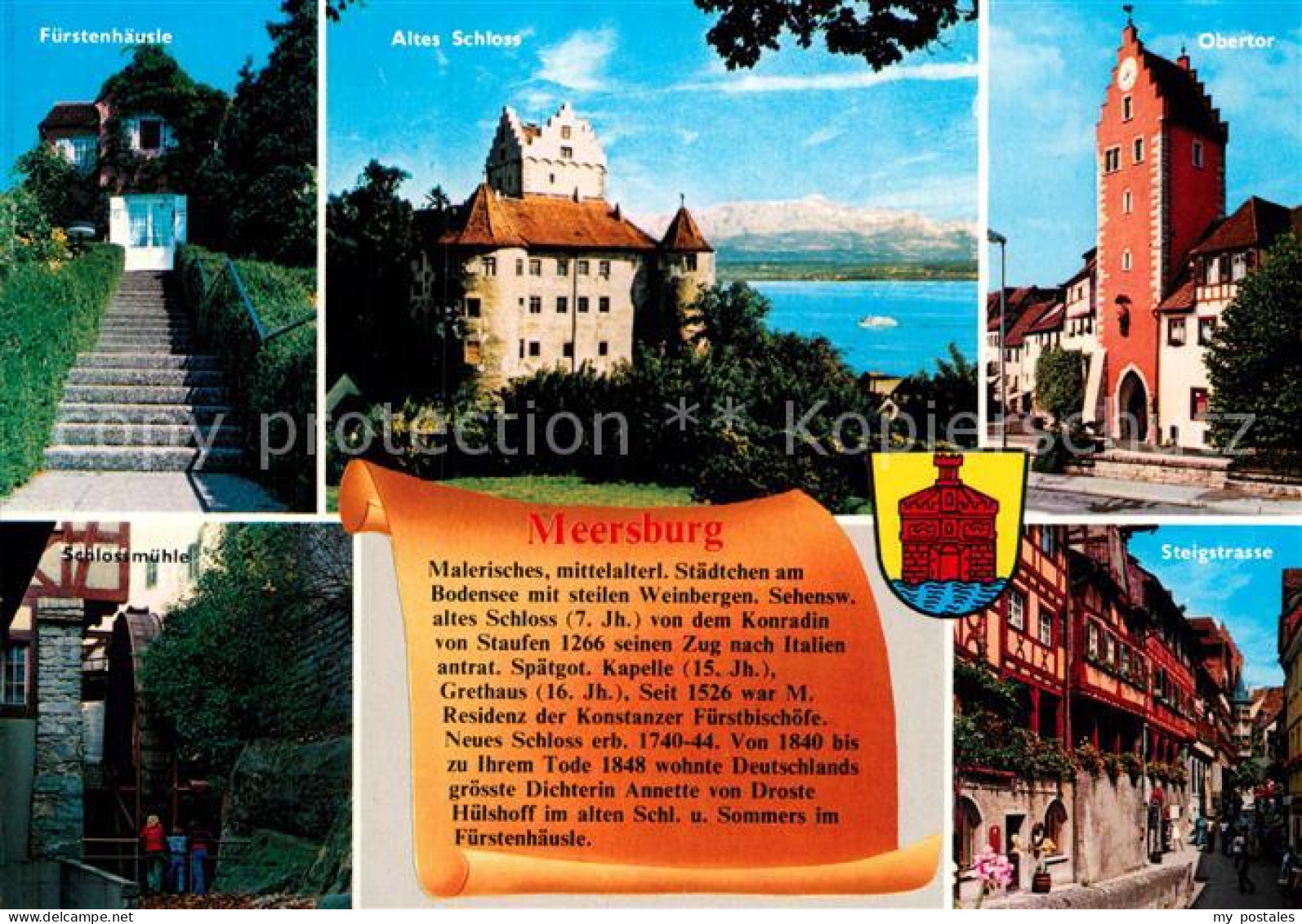 72929683 Meersburg Bodensee Fuerstenhaeusle Altes Schloss Obertor Schlossmuehle  - Meersburg