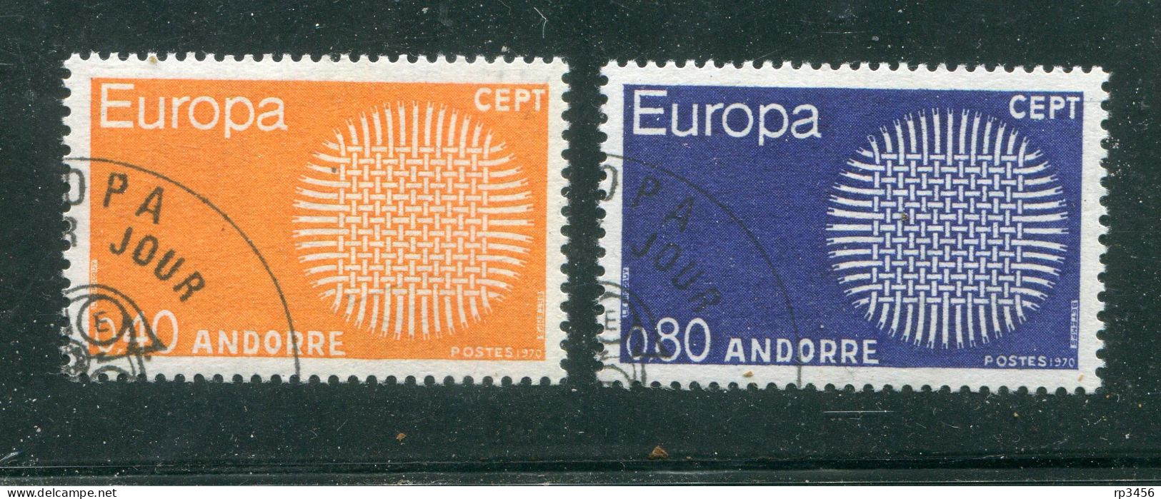 "ANDORRA (fr.)" 1970, Mi. 222/223 "CEPT" Gestempelt (R1284) - FDC