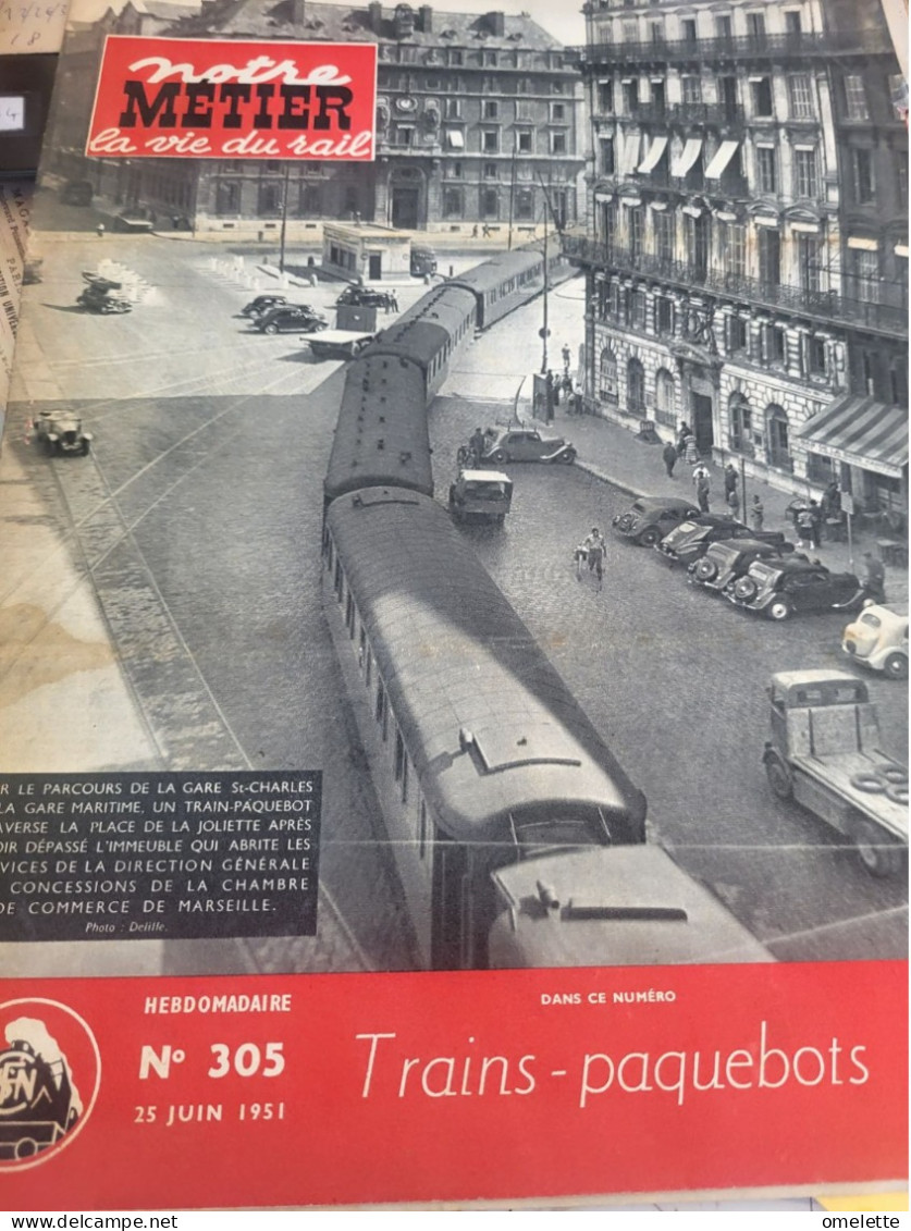 VIE RAIL 51 / MARSEILLE TRAIN PAQUEBOT - 1900 - 1949