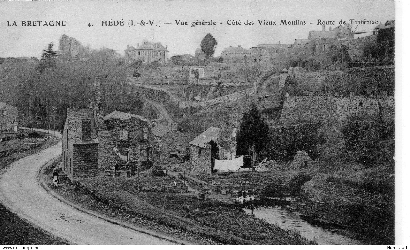 Hédé Les Vieux Moulins Route De Tinténiac - Otros & Sin Clasificación