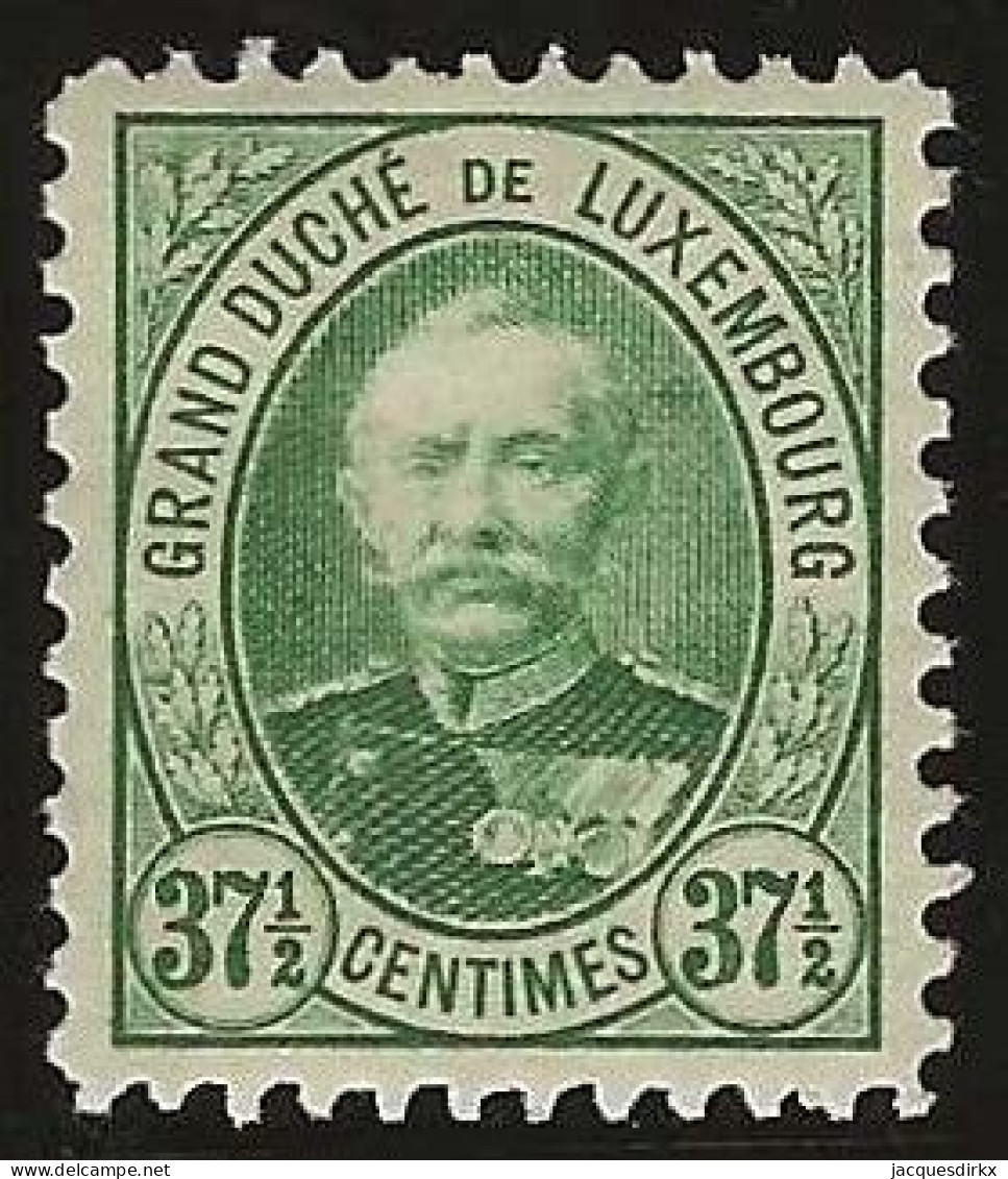 Luxembourg  .  Y&T .   64  .   **    .    Neuf Avec Gomme Et SANS Charnière - 1891 Adolphe Front Side