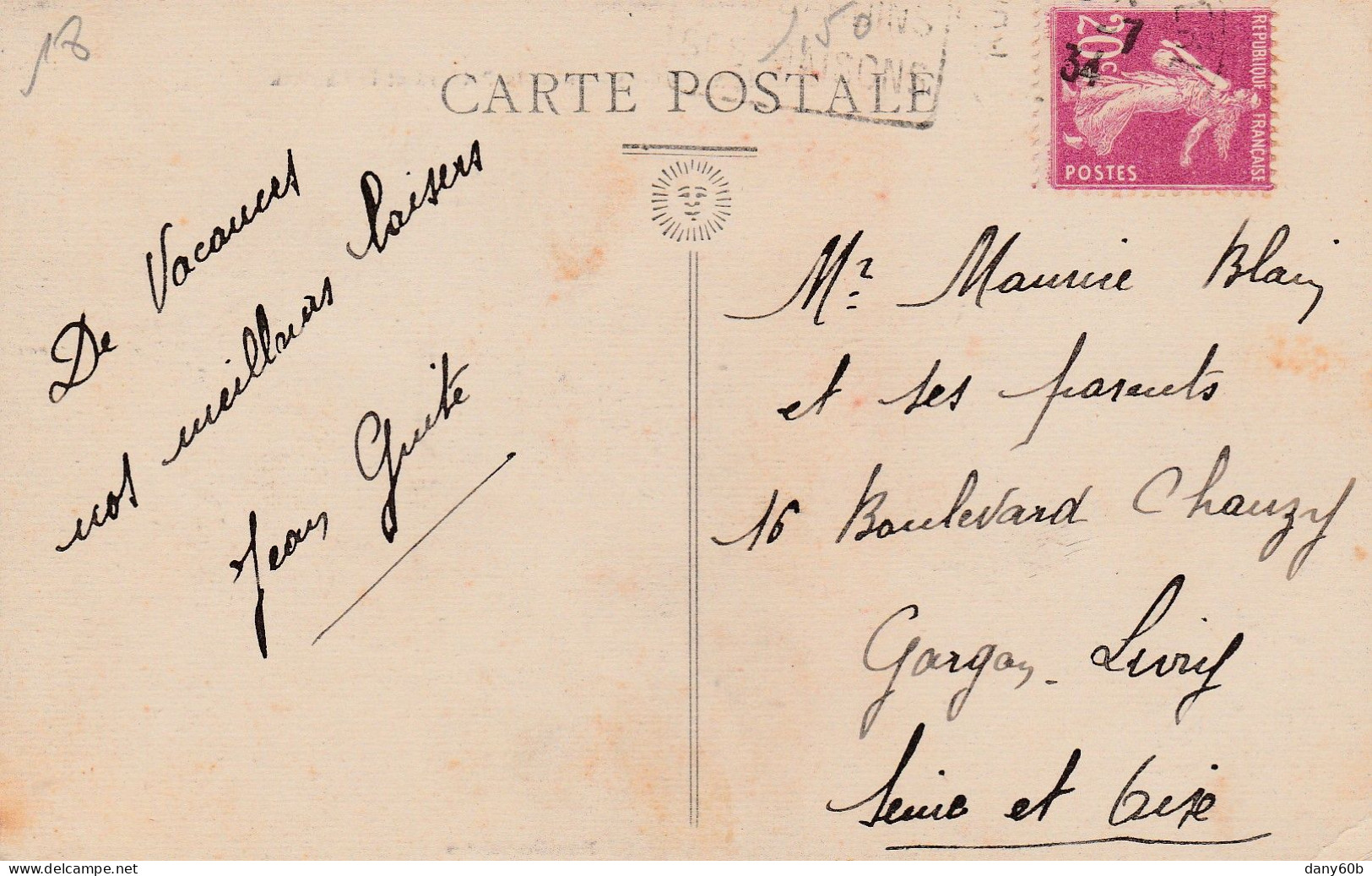 REF.AC . CPA . 18 . AUBIGNY . RUE DU PRIEURE ET  LE CHATEAU - Other & Unclassified