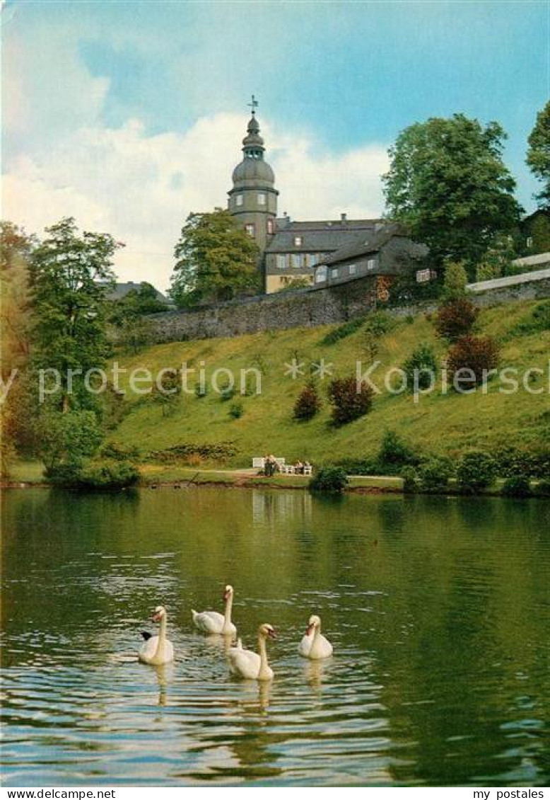 72929443 Bad Berleburg Partie Im Schlosspark Schwaene Bad Berleburg - Bad Berleburg