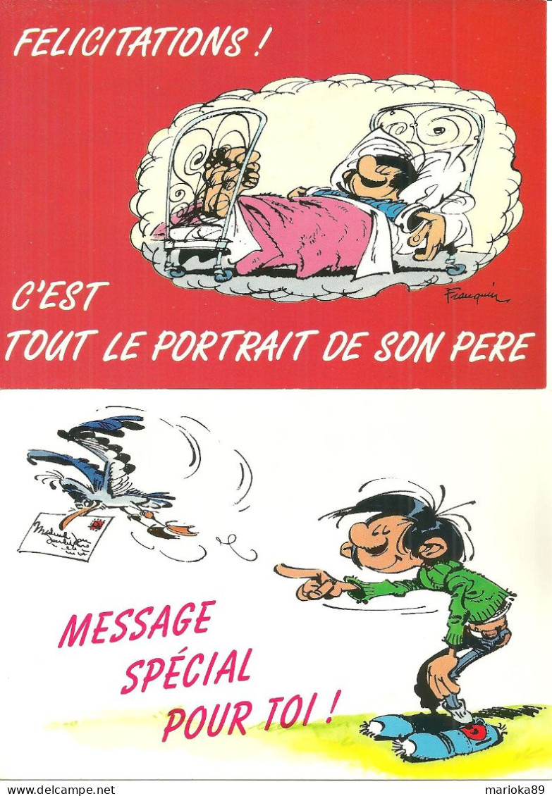 LOT 2 CPM GASTON LAGAFFE / FRANQUIN - Sonstige & Ohne Zuordnung