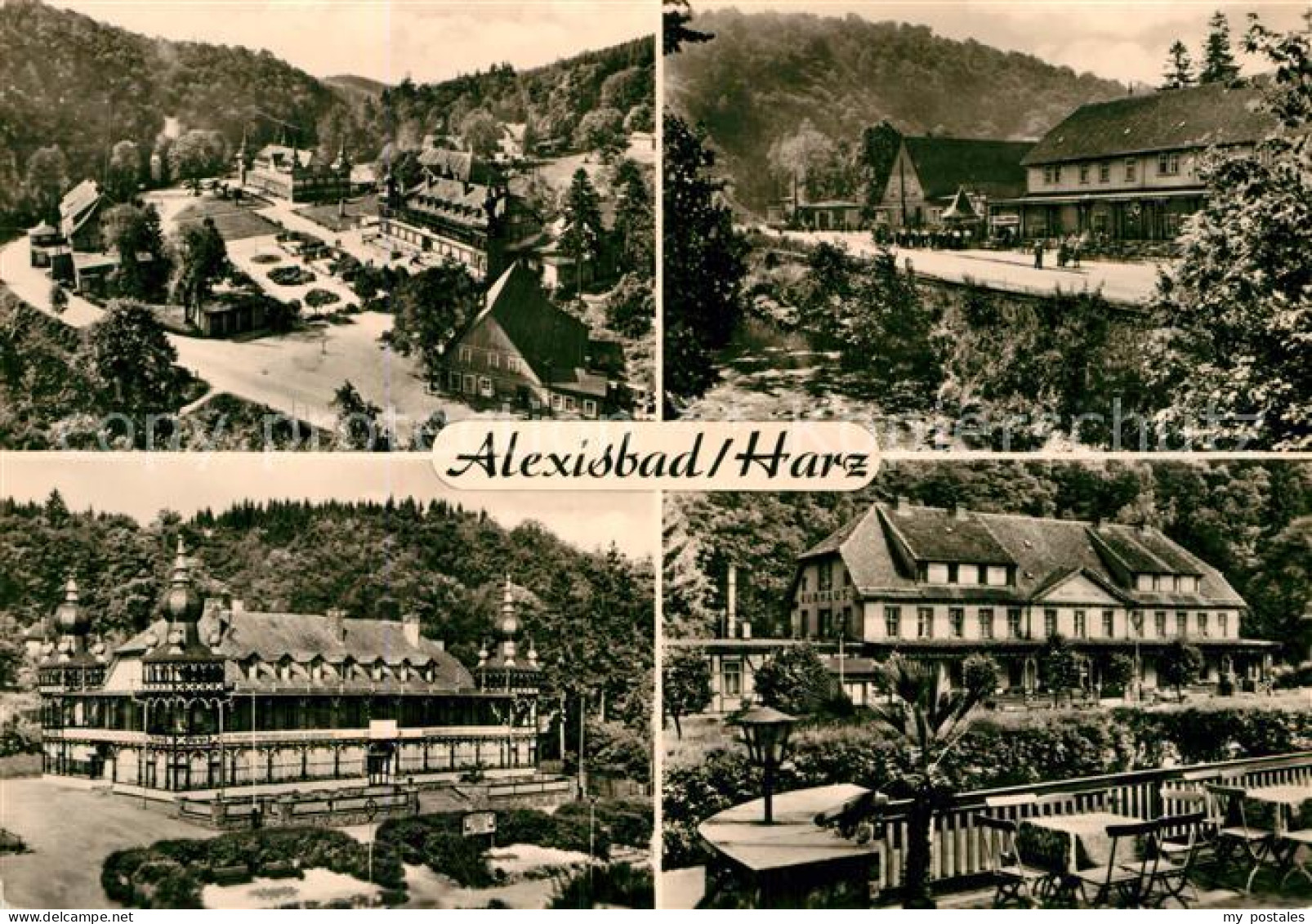 72929120 Alexisbad Harz Kurhaus Park Teilansicht  Harzgerode - Harzgerode