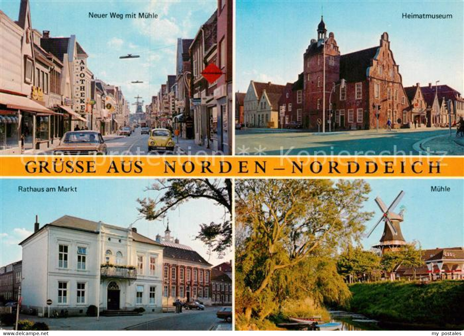 72928369 Norden Norddeich Ostfriesland Rathaus Markt Muehle Heimatmuseum Neuer W - Autres & Non Classés