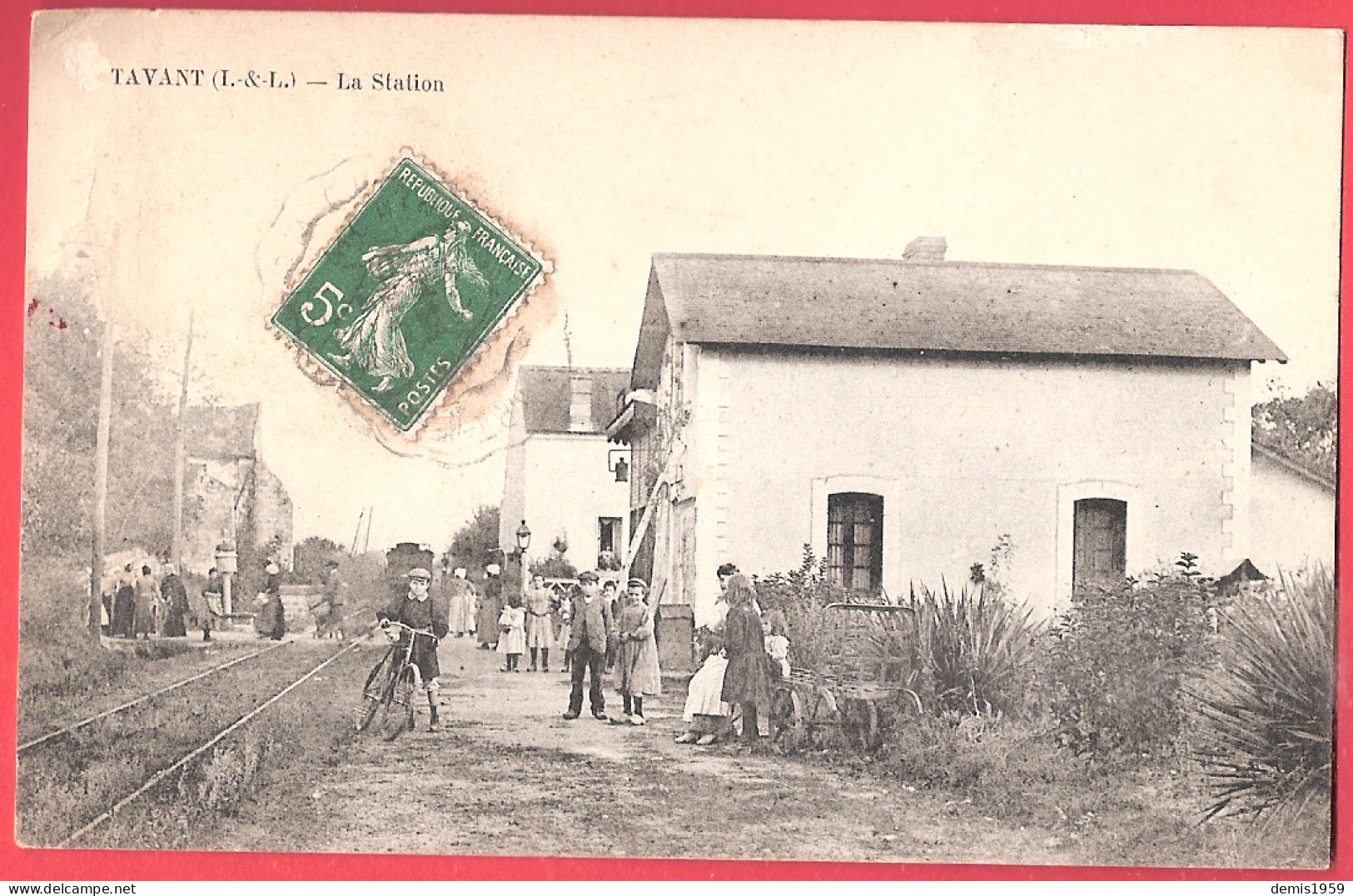 37 - TAVANT  Dans L' INDRE Et LOIRE - LA STATION TRES ANIMEE VERS 1908 - Sonstige & Ohne Zuordnung