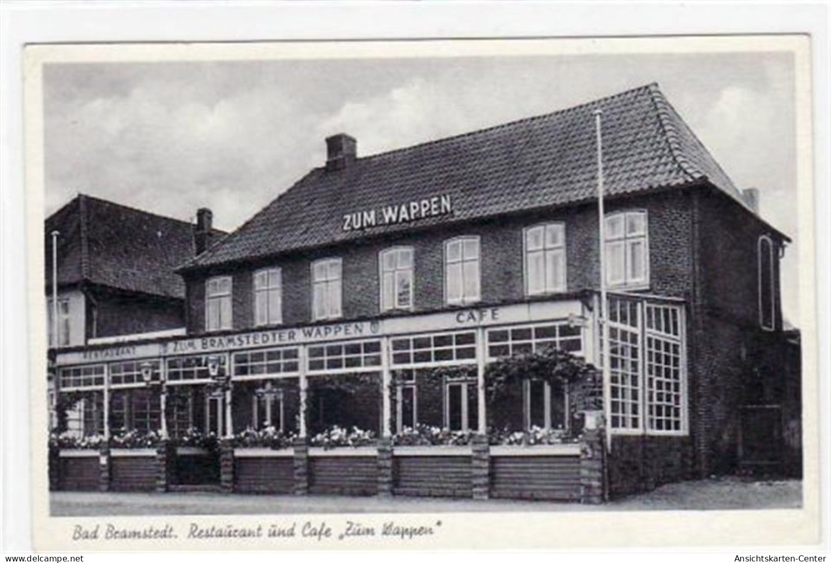 39070308 - Bad Bramstedt Mit Restaurant U. Café  Zum Wappen . Ungelaufen Aber Frankiert Kleiner Knick Oben Links, Sonst - Andere & Zonder Classificatie