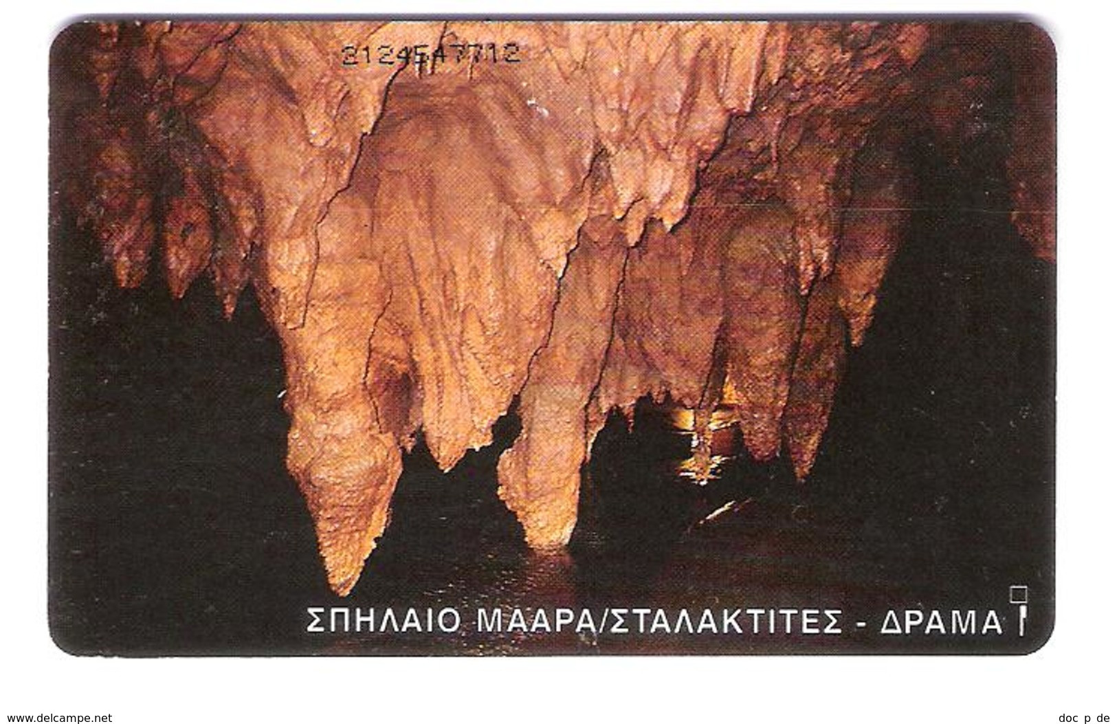 Greece - Limestone Cave - Grotte - Tropfsteinhöhle - Höhle - Chip Card - Montañas