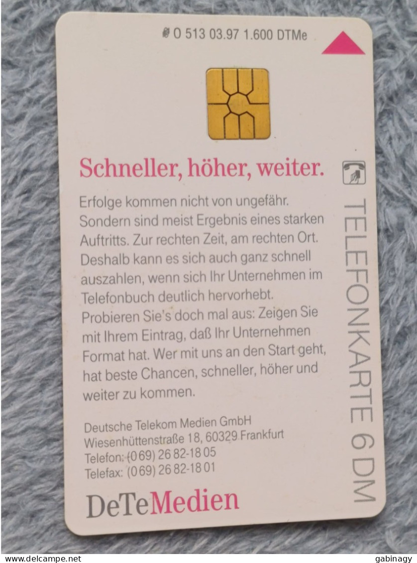 GERMANY-1127 - O 0513 - DeTeMedien - Telefonbuch Berlin 1997/98 - 1.600ex. - O-Serie : Serie Clienti Esclusi Dal Servizio Delle Collezioni