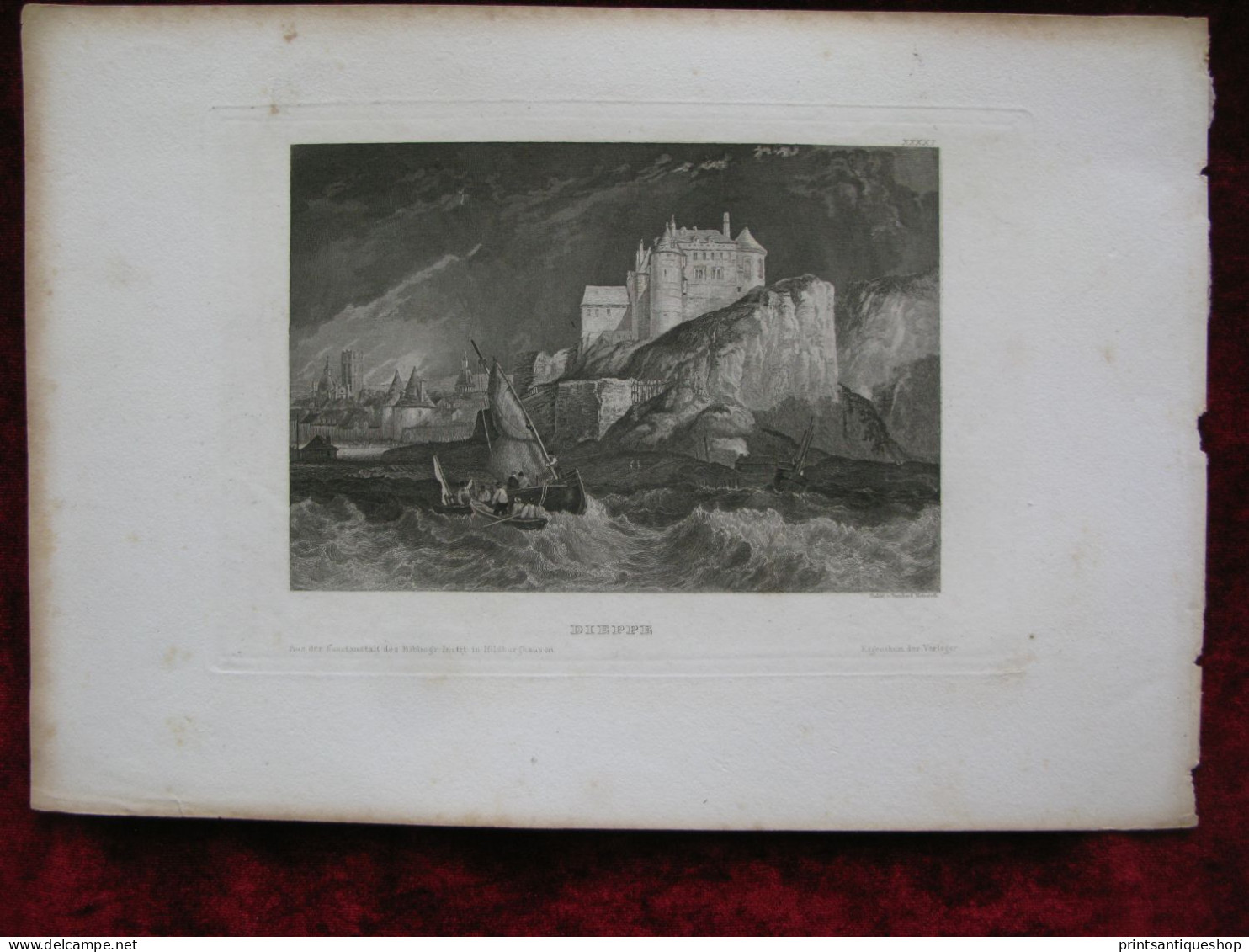 Lot 20x Original Engraving  Gravure France Paris Dieppe Mont St.Michel Marseille Havre ++++ - Prenten & Gravure