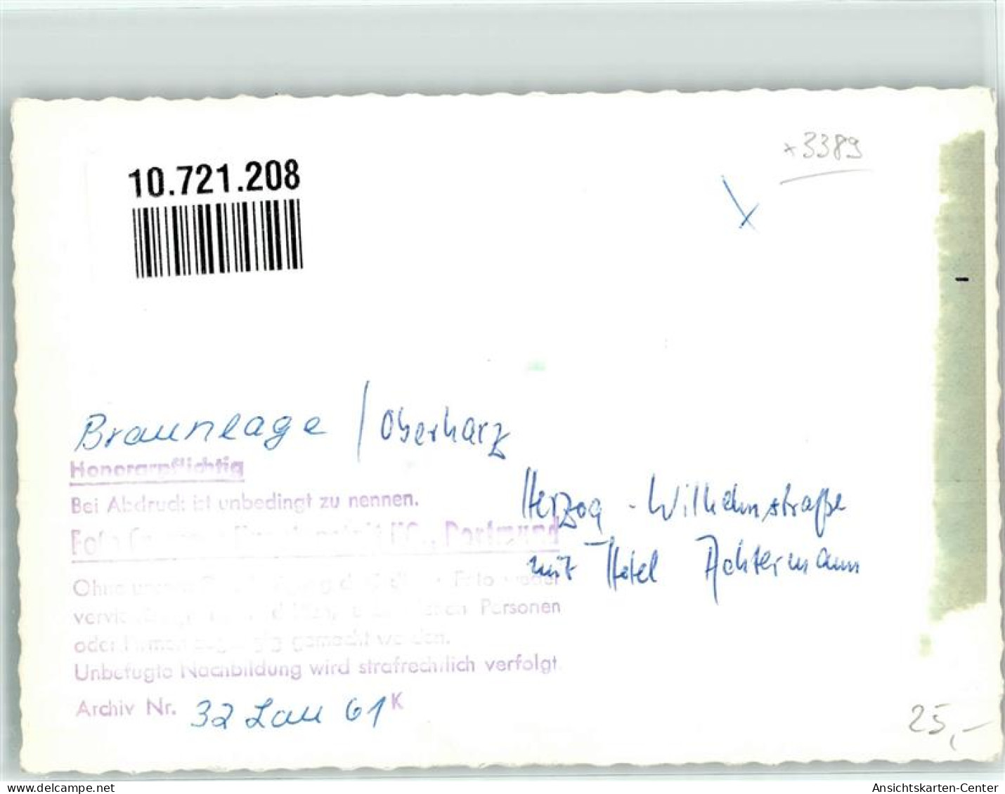 10721208 - Braunlage - Sonstige & Ohne Zuordnung