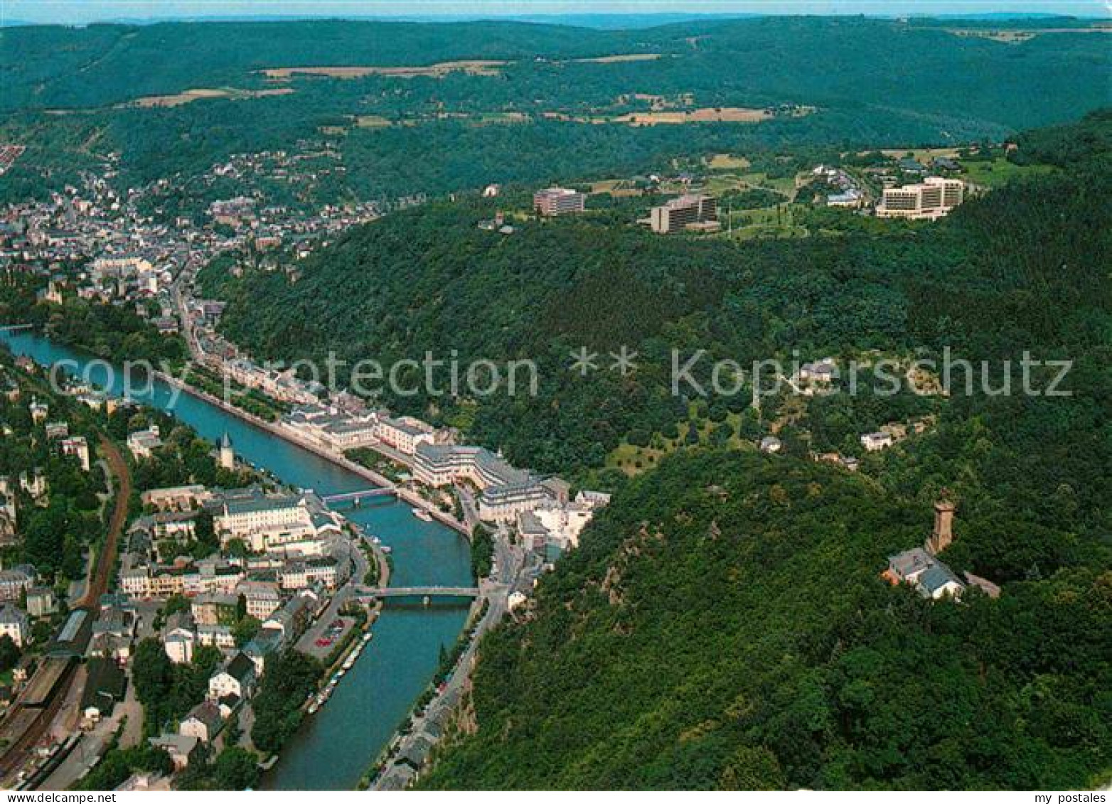 72927950 Bad Ems Restaurant Cafe Concordiaturm Kurort Fliegeraufnahme Bad Ems - Bad Ems