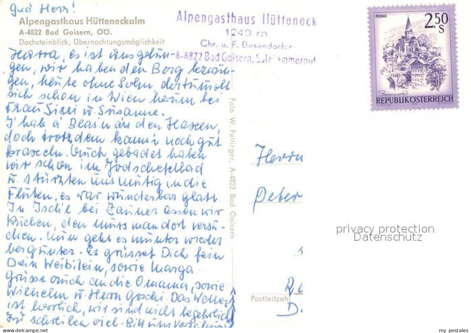 72927756 Bad Goisern Salzkammergut Alpengasthaus Huetteneckalm Almvieh Kuehe Alp - Altri & Non Classificati