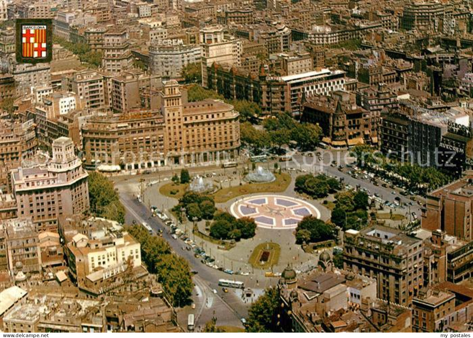 72927661 Barcelona Cataluna Plaza Cataluna Vista Aerea Barcelona - Sonstige & Ohne Zuordnung