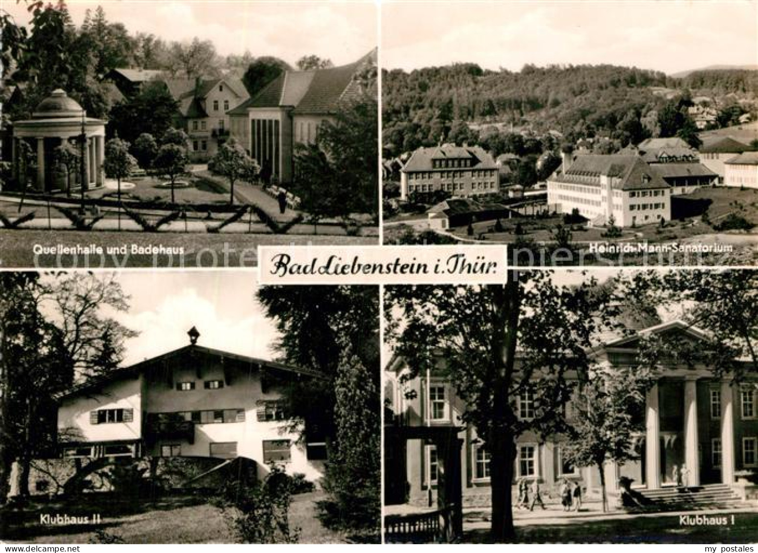 72927564 Bad Liebenstein Quellenhaus Badehaus Klubhaus I+II Heinrich Mann Sanato - Bad Liebenstein