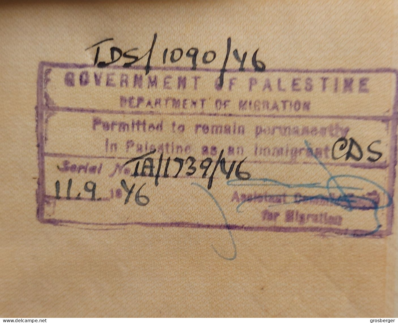 Juive Juif Holocaust Passport WW2 Germany nazi Fremdenpass with “J” Hungary Jewish man visa Palestine Mega Rare Judaika