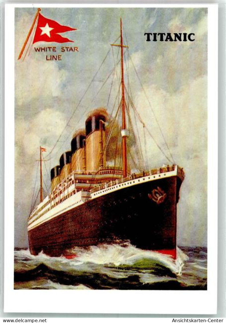 39624608 - RMS Titanic Auf Hoher See White Star Line Mayfair Cards Of London Best Of British Series BB 792 - Dampfer