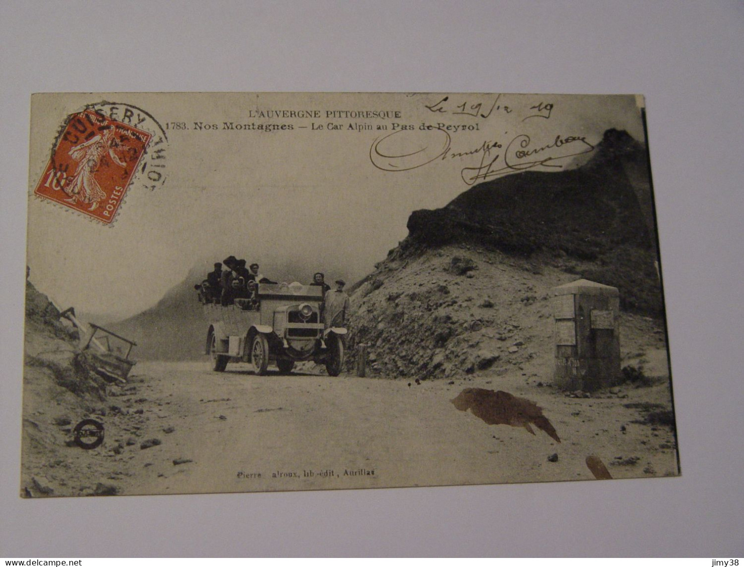 CANTAL-1783-NOS MONTAGNES-LE CAR ALPIN AU PAS DE PEYROL ANIMEE - Other & Unclassified