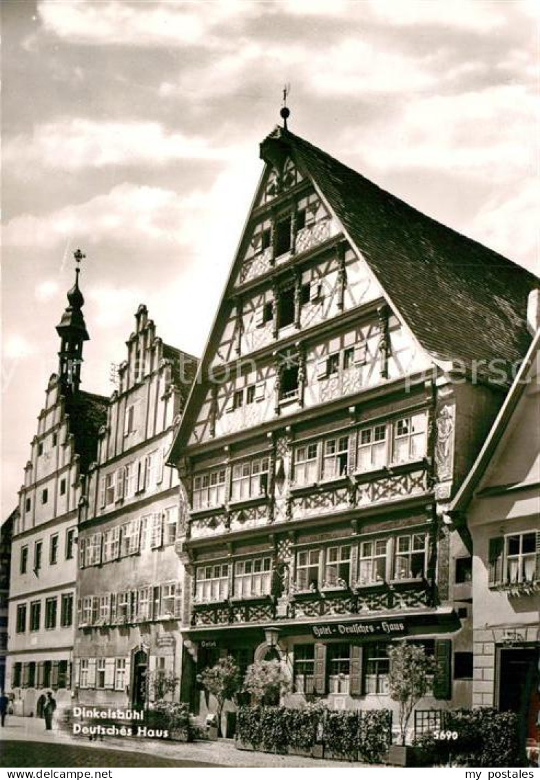 72927423 Dinkelsbuehl Deutsches Haus Fachwerk Dinkelsbuehl - Dinkelsbühl