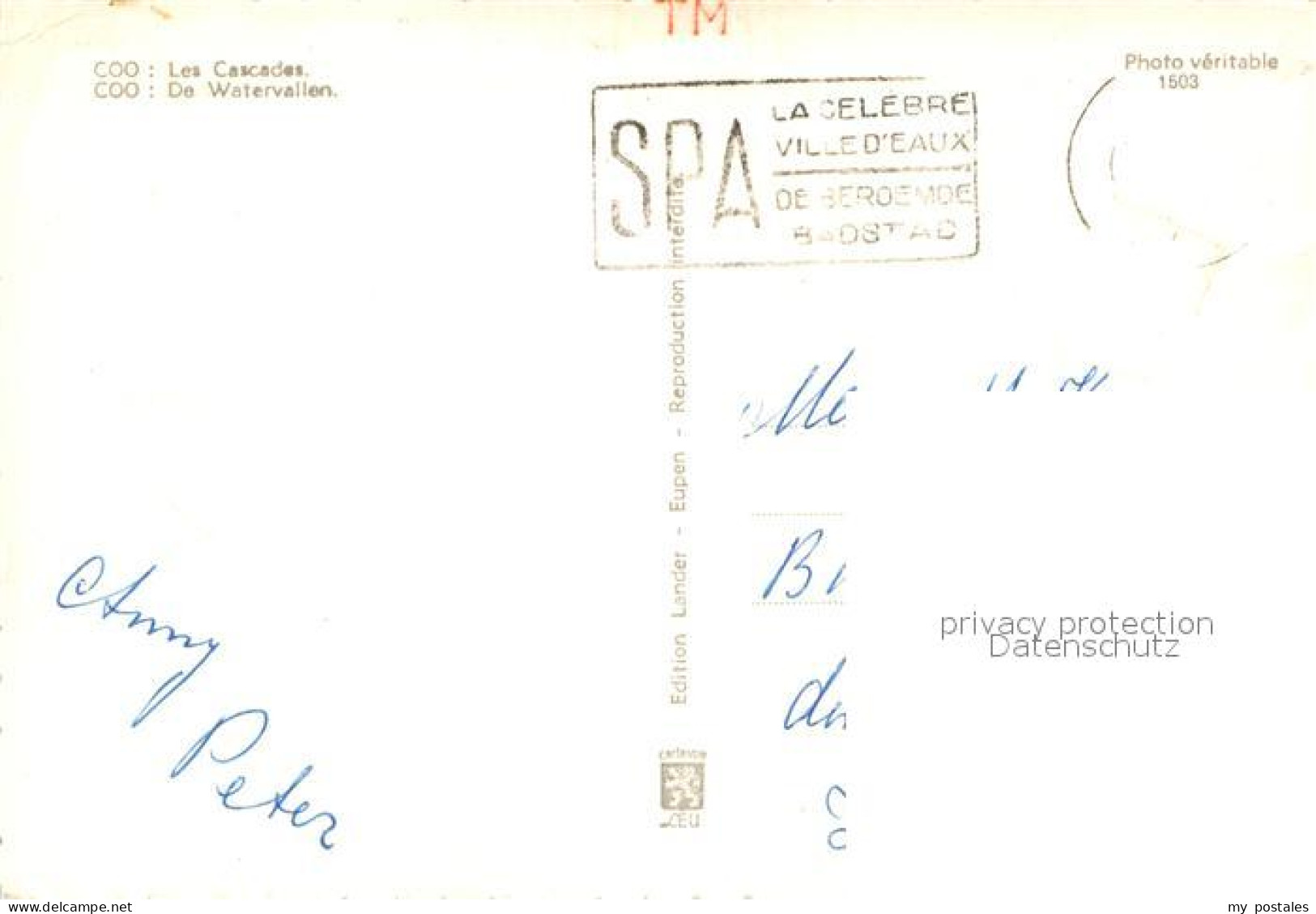 72926814 Coo Stavelot Les Cascades Wasserfall Coo Stavelot - Other & Unclassified