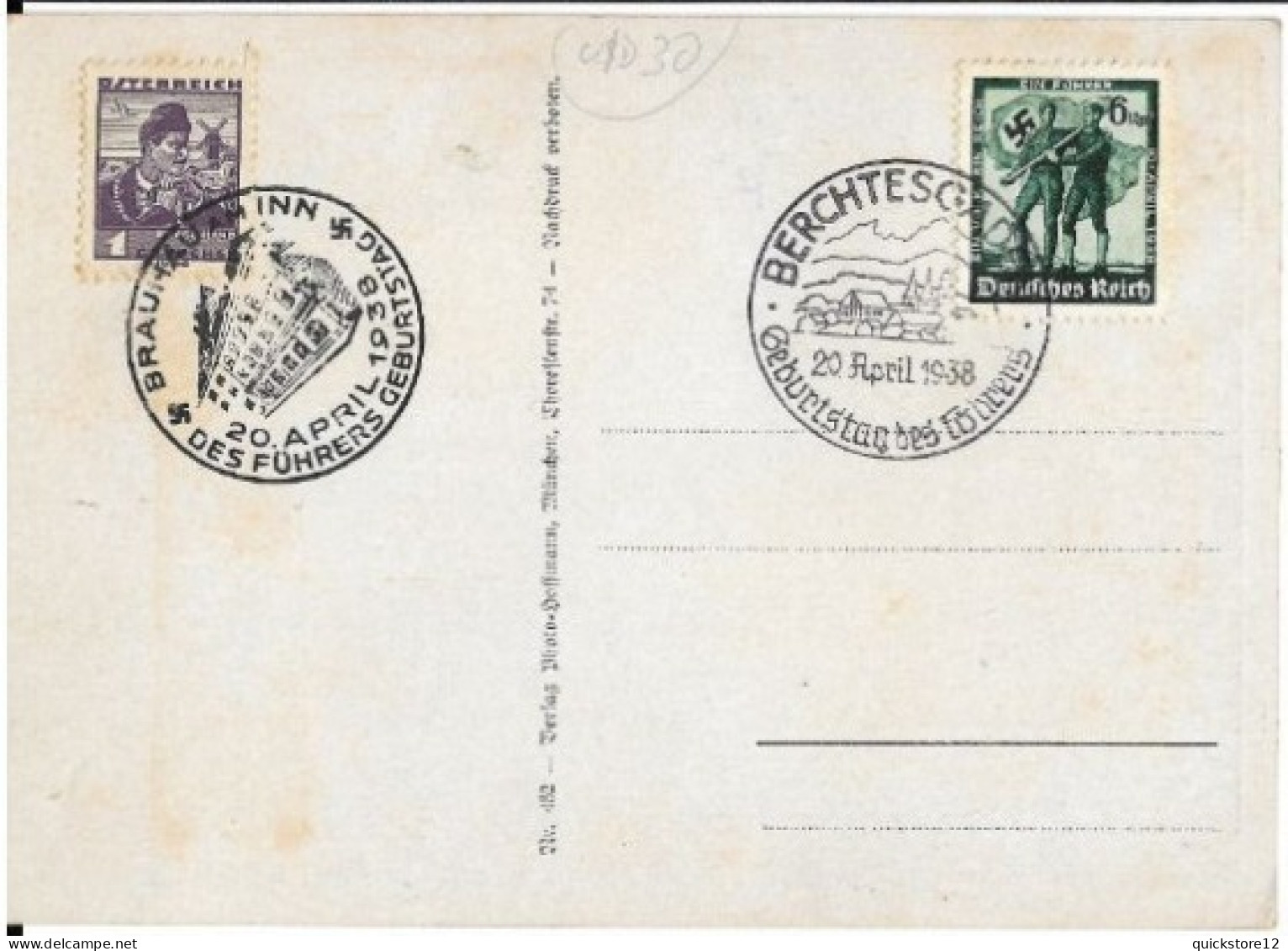 Antigua Postal De Hitler 1938 - 7417 - Non Classés