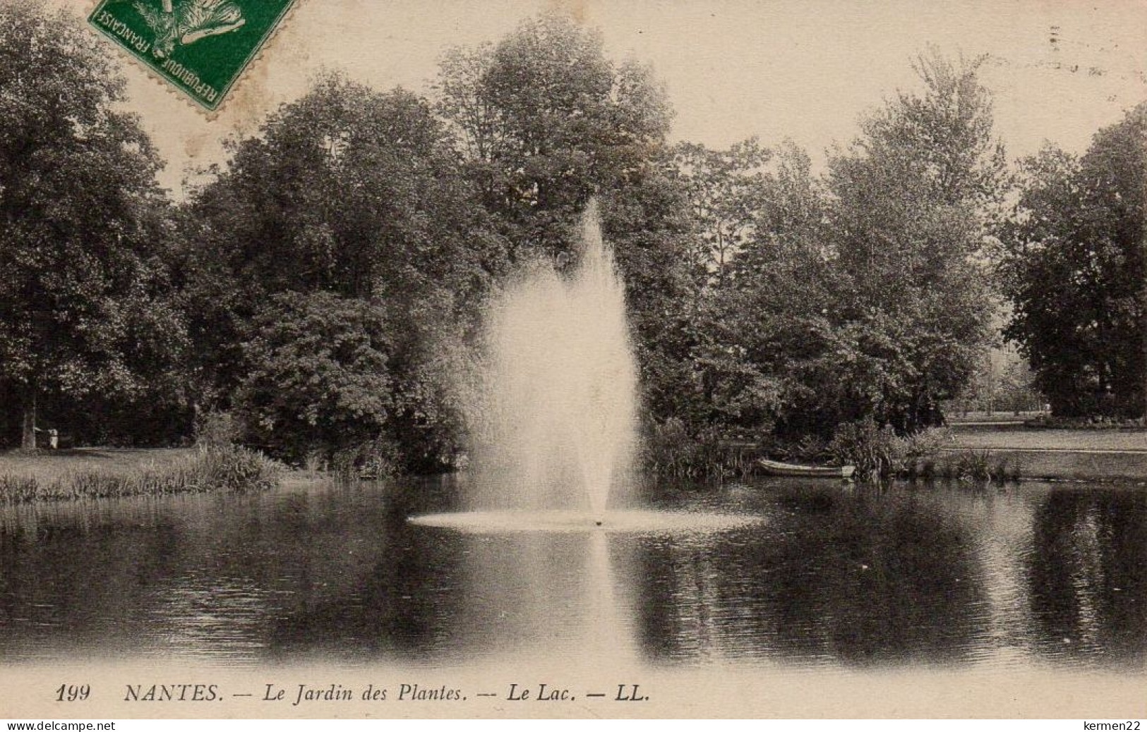 CPA 44 NANTES Le Jardin Des Plantes Le Lac - Nantes