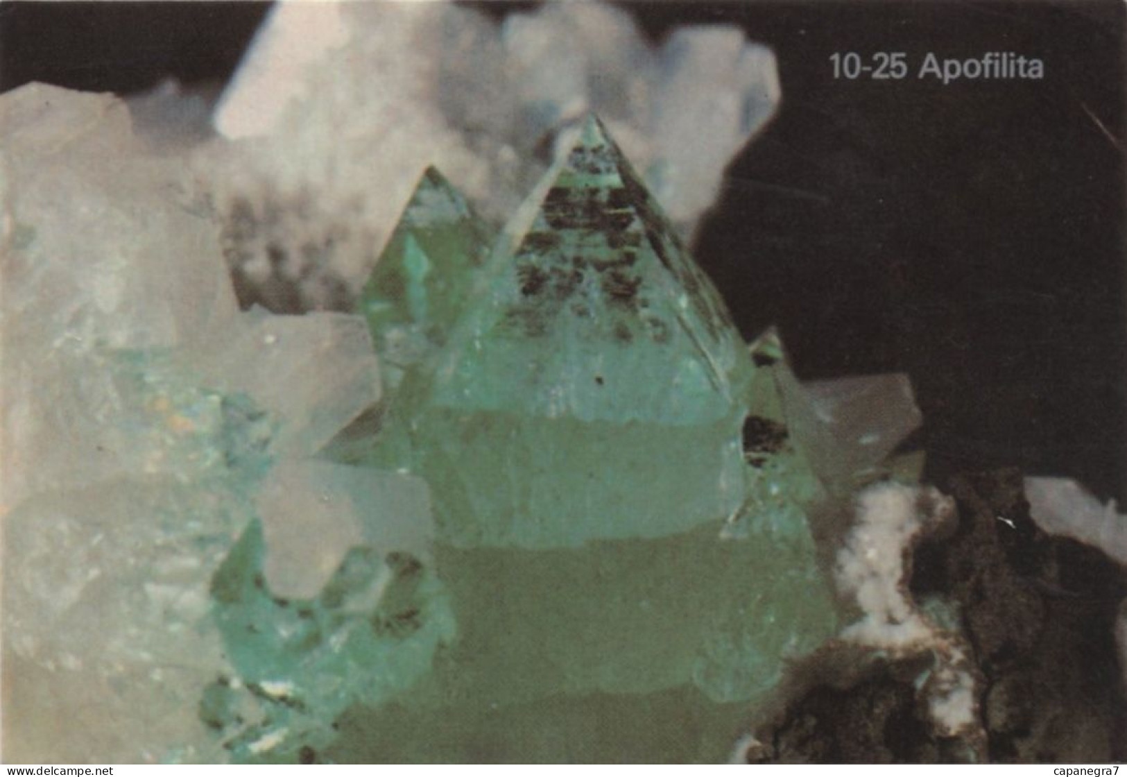 Apophillite, Mineral, Portugal, 1989, 90 X 65 Mm - Tamaño Grande : 1981-90