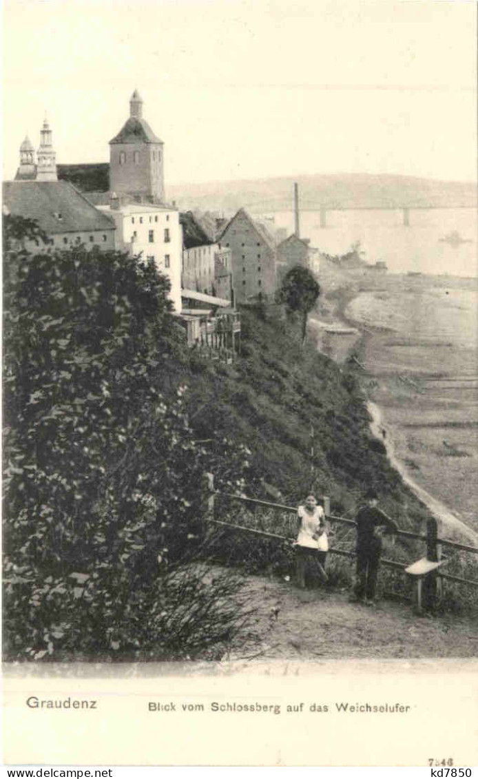 Graudenz - Blick Vom Schlossberg Auf Das Weichselufer - Pommern