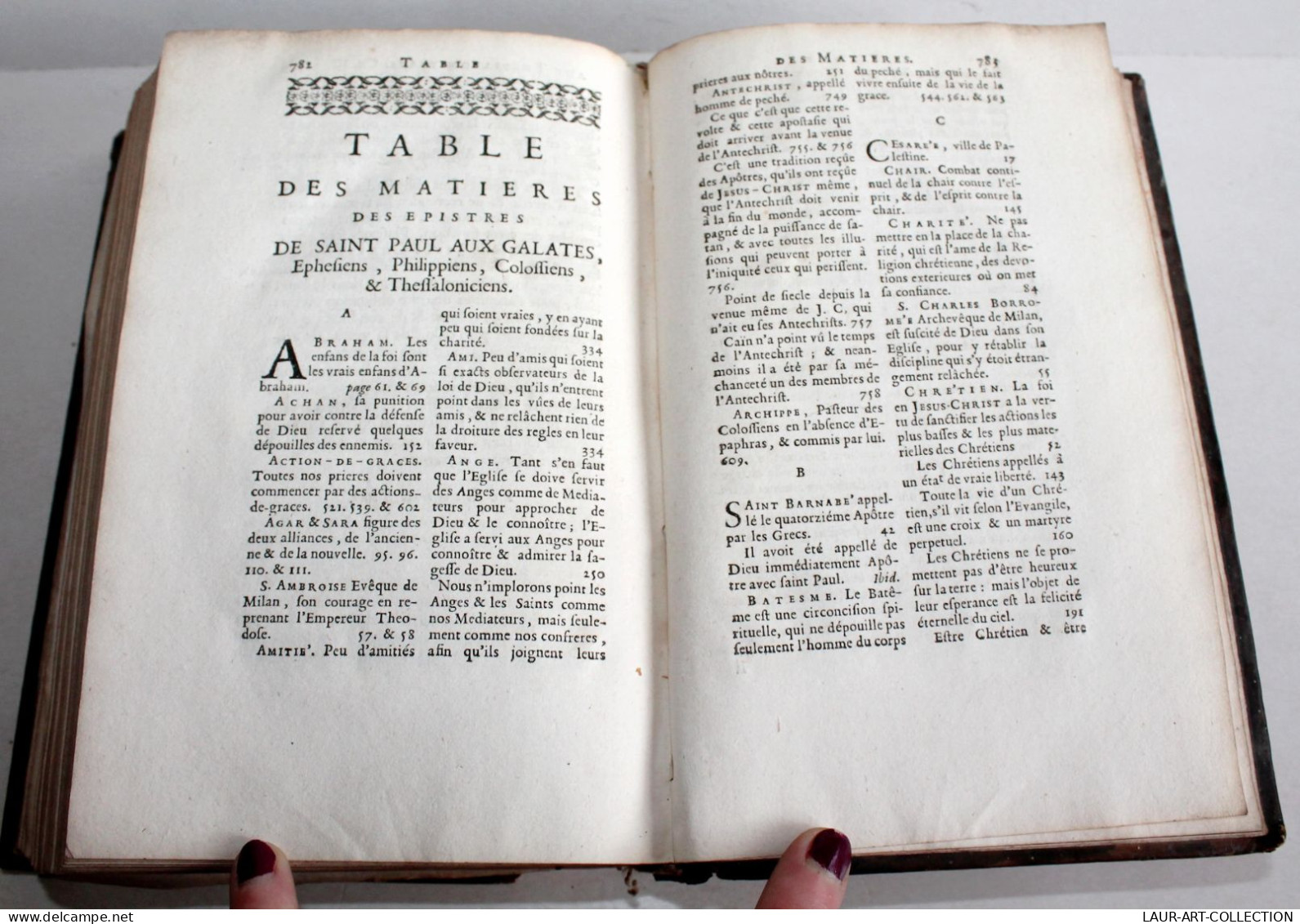 EPISTRES DE SAINT PAUL AUS GALATES EPHESIENS PHILIPPIENS.. + EXPLICATION 1711 T3 / ANCIEN LIVRE XVIIIe SIECLE (2603.147) - 1701-1800