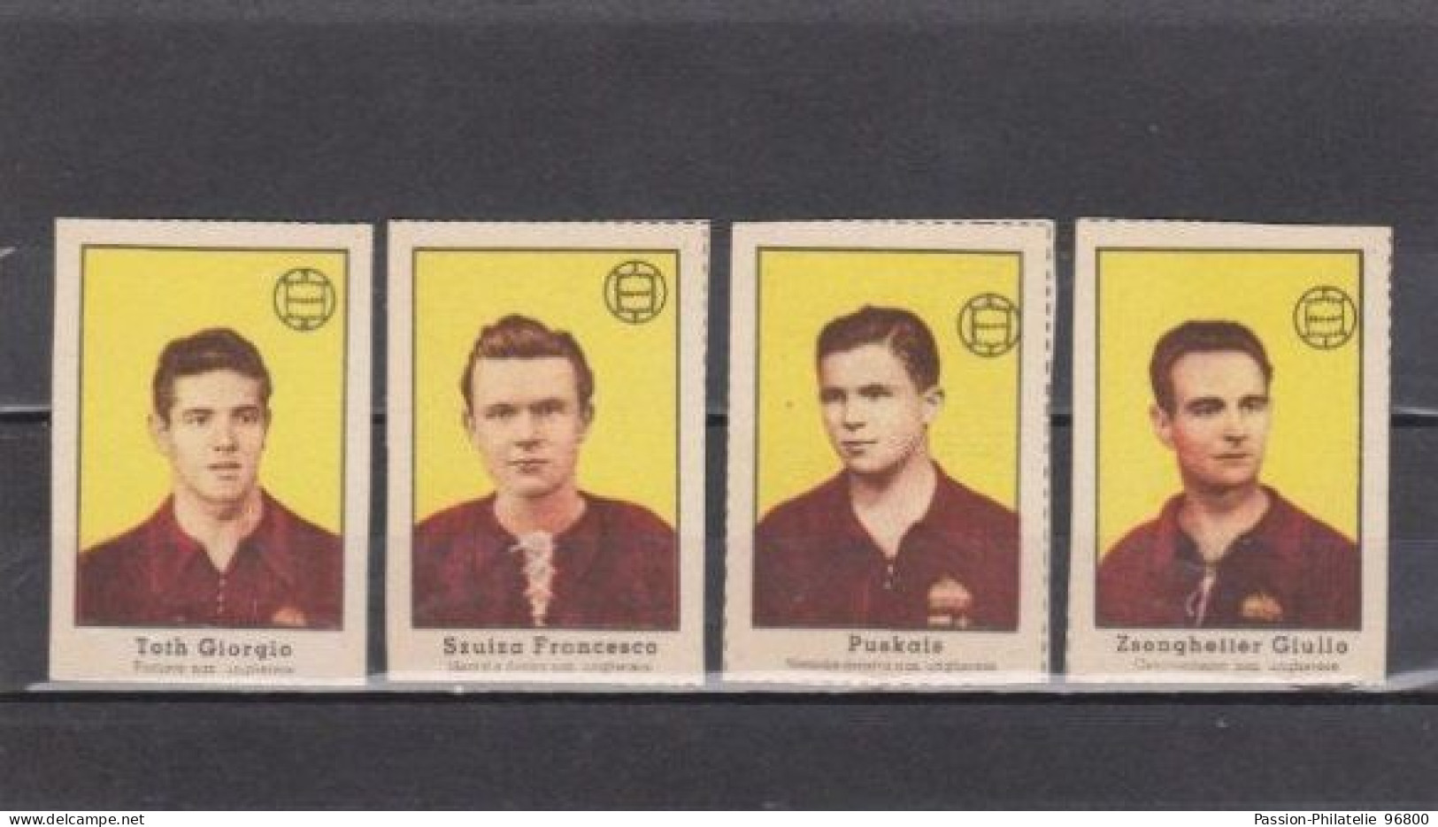 4 FIGURINE FOOTBALL NACIONALE HONGRY HONGROIS RARE - Uniformes Recordatorios & Misc