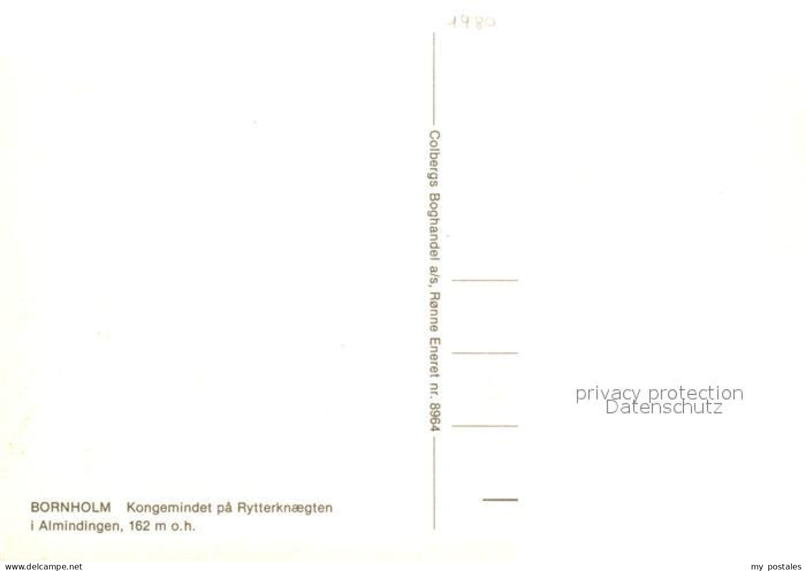 72925566 Bornholm Kongemindet Pa Rytterknaegten Almindingen Bornholm - Dänemark